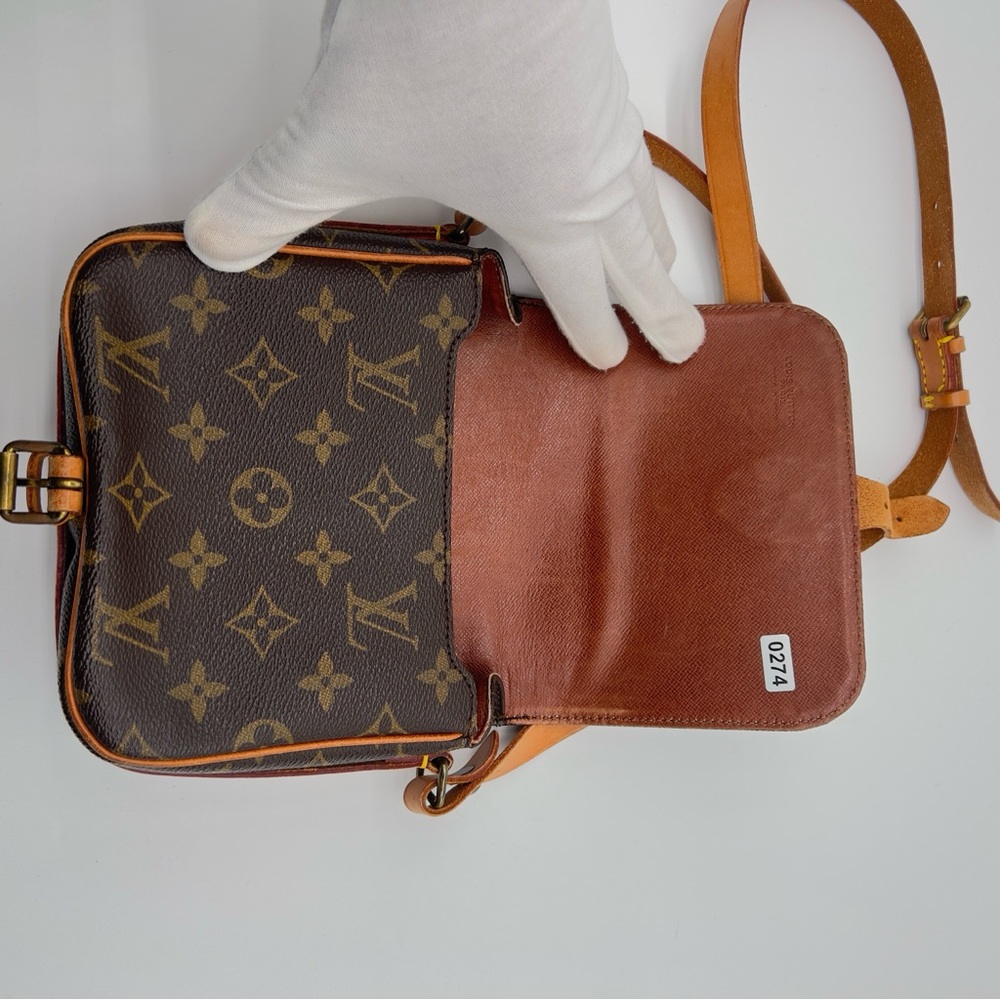 Pre loved LOUIS VUITTON Mini Cartouchiere Shoulder Cross Body Bag Brown - Picture 5 of 6